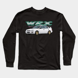 JDM Impreza WRX STI GC8 Version 3 III type r aspen white colin mcrae Long Sleeve T-Shirt